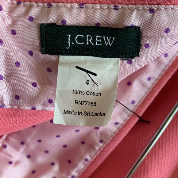 J. Crew Pink Pencil Skirt Size 4 - Picture 9 of 10